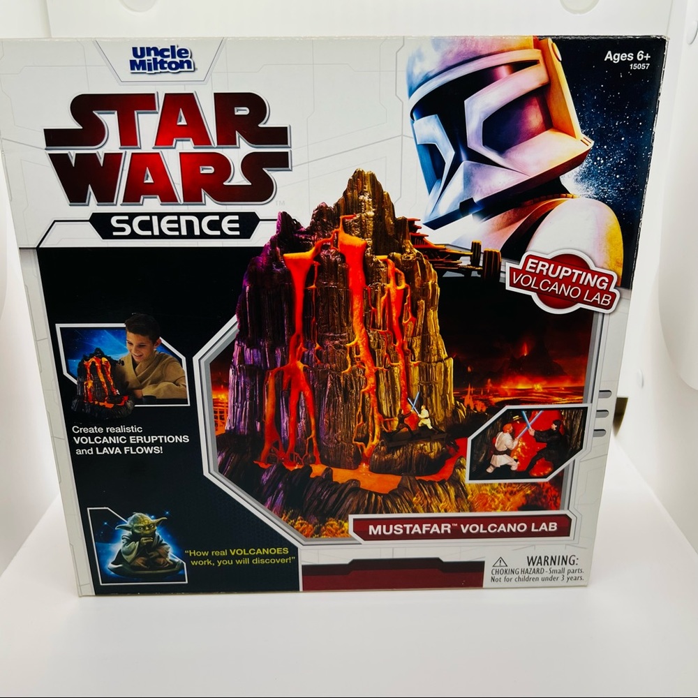 NWT Uncle Milton Star Wars Erupting Mustafar Volcano Kit